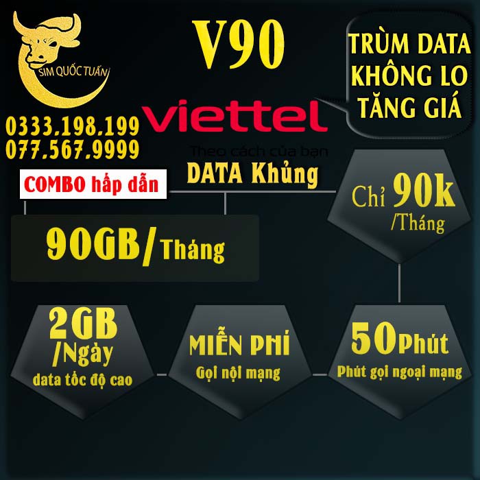 [FREE THÁNG ĐẦU]Sim 4G Viettel Đầu 09 120GB/tháng miễn phí nghe gọi - Viettel 4GB/ngày CAM KẾT