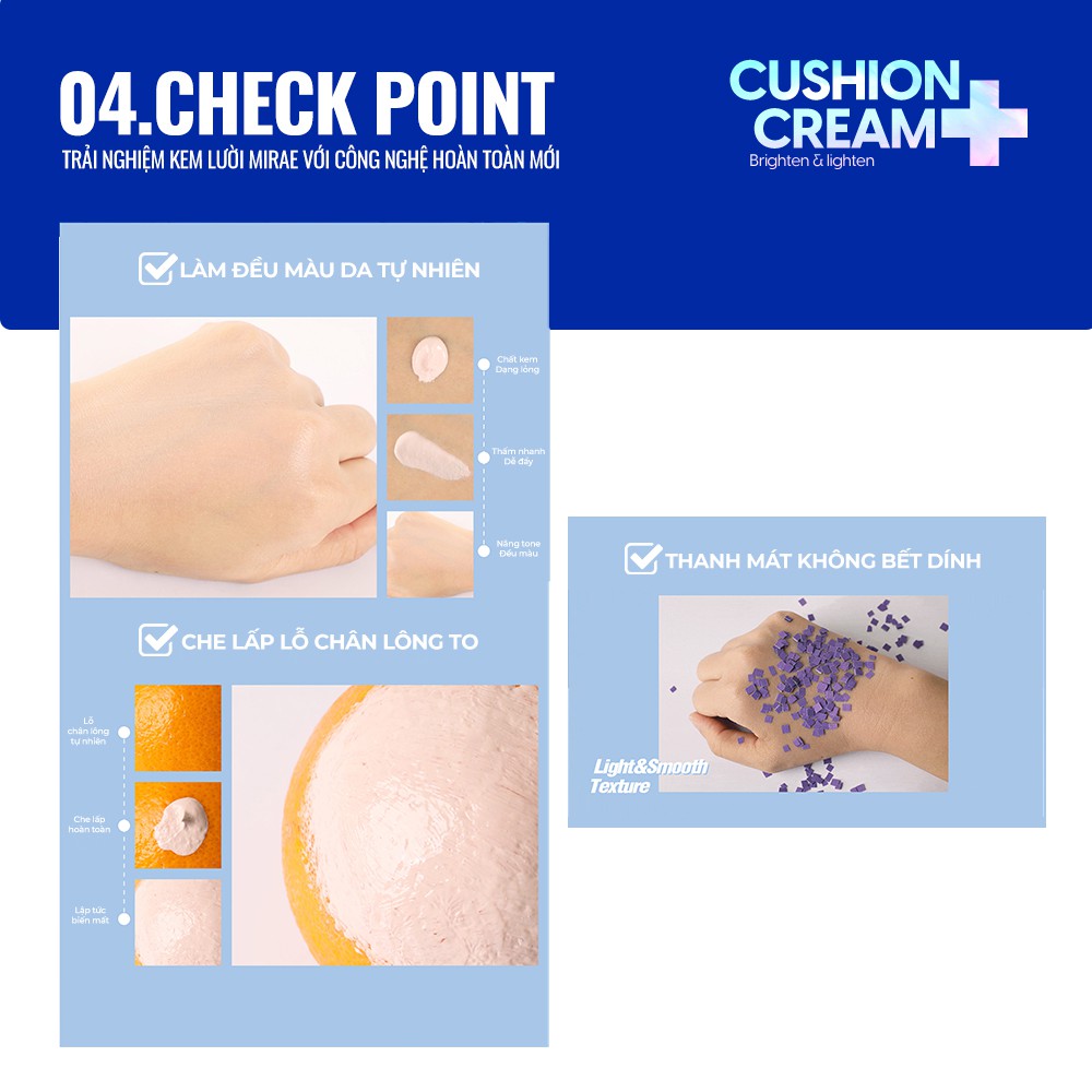 Kem lười Mirae giúp da trắng sáng dưỡng ẩm che mờ khuyết điểm MIREA CICA PLUS CUSHION CREAM 30ml/hũ | BigBuy360 - bigbuy360.vn