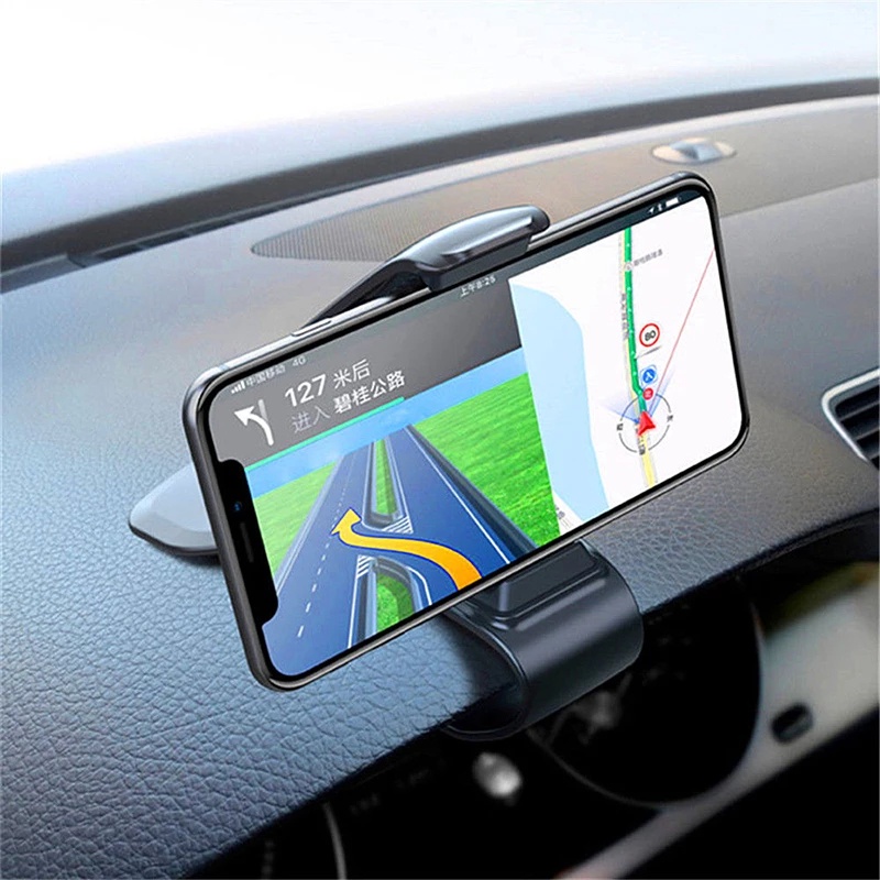 360 ° Kẹp Giá Đỡ Điện Thoại Có Thể Xoay Gắn Bảng Điều Khiển Xe Hơi