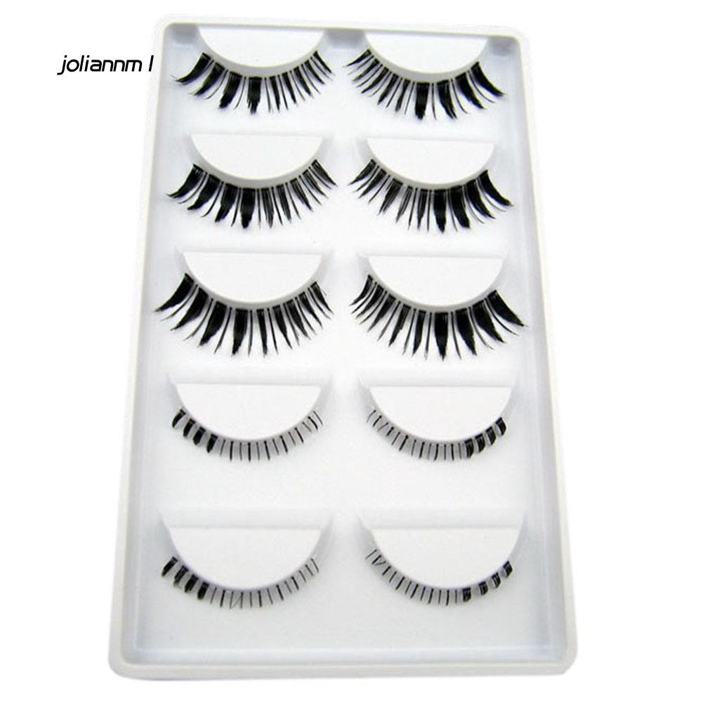 Set 5 Cặp Lông Mi Giả Dài Và Dày Mềm Mại