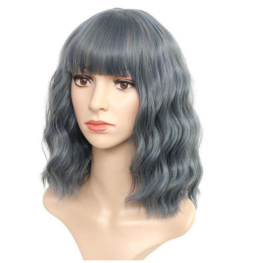 Bộ Tóc Giả Nữ Mái Ngang Bằng Polychromatic Hóa Trang Halloween
