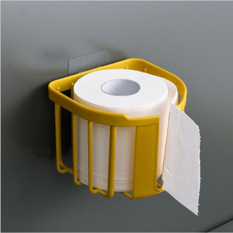 Hộp Đựng Khăn giấy vệ sinh tiện lợi dán tường không đục lỗ