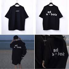 áo thun nam nữ Sadboiz thêu tay cá tính , from rộng tay lỡ unisex , áo Đen chữ trắng