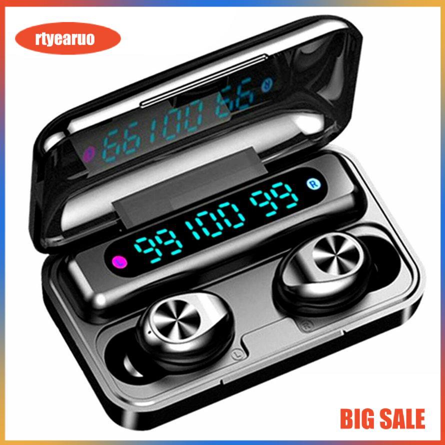 *Tai Nghe Bluetooth AMOI F9-10 PRO TWS Không Dây | nút cảm ứng | Hiển thị % pin, Dung Lượng 3500Mah