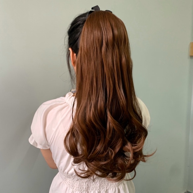 <Ảnh Thật> Tóc buộc xoăn nhẹ đuôi  dễ thương B45