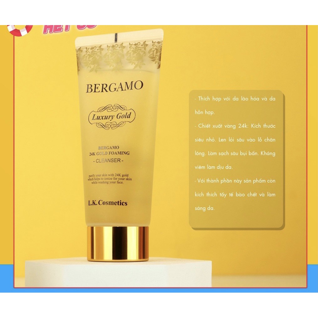 Sữa rửa mặt BERGAMO Foaming Cleanser 150ml