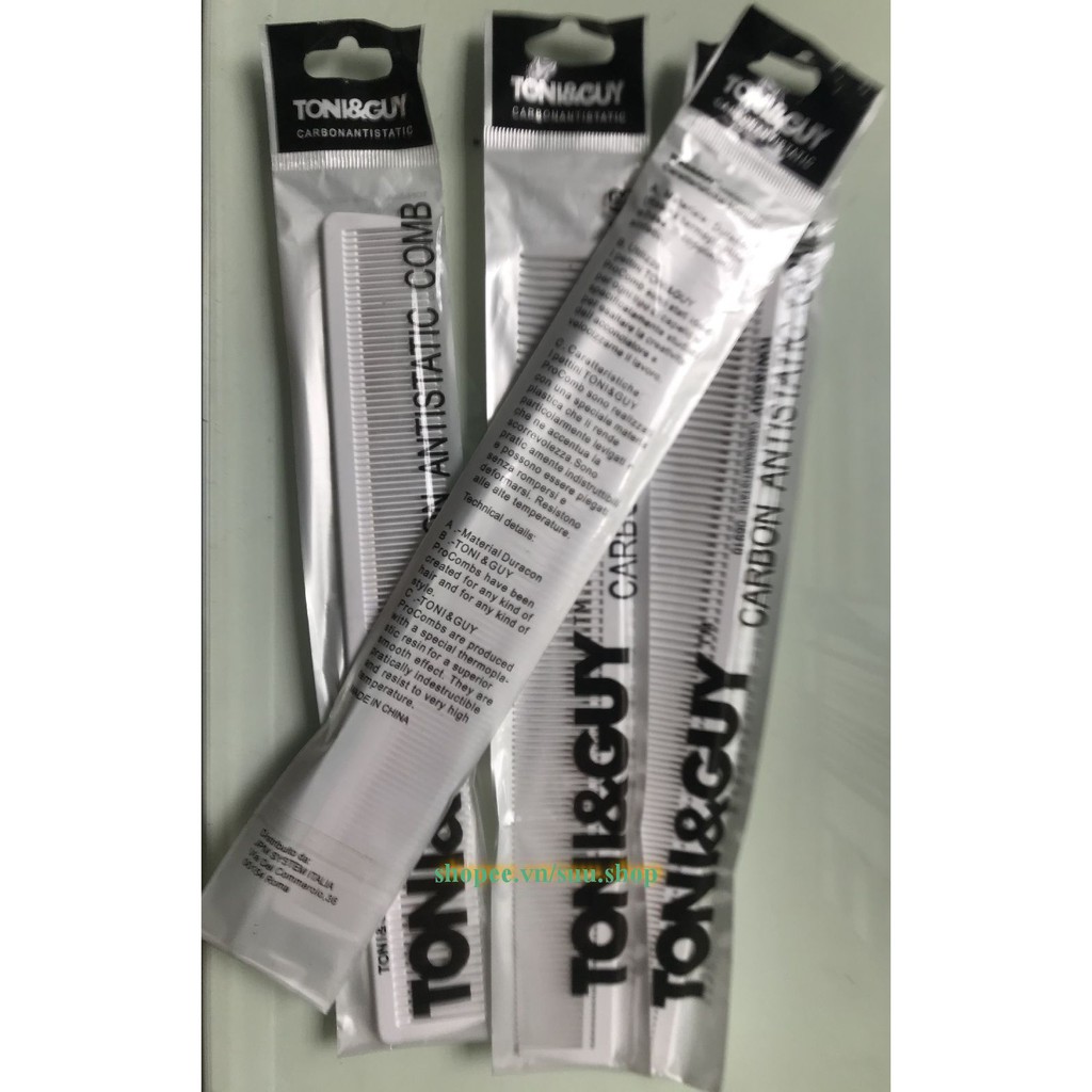 Lược Cắt Tóc Toni&Guy Trắng 06910 Cho Thợ Chuyên Nghiệp Và Người Dùng Tại Nhà Chính Hãng.