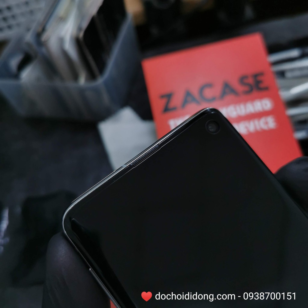 Dán cường lực chống nhìn trộm Samsung S10 Zacase keo UV cao cấp