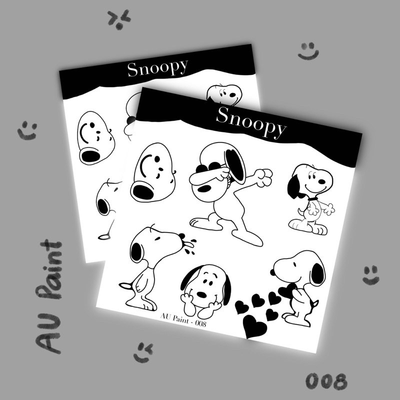 Set sticker SNOOPY - 008