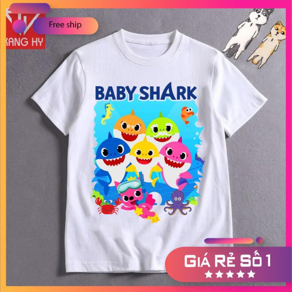 SALE- áo thun trẻ em baby shark in tại shop F035 - ADT Store /uy tín chất lượng