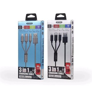 Cáp sạc đa năng 3 in 1 WK WDC-091