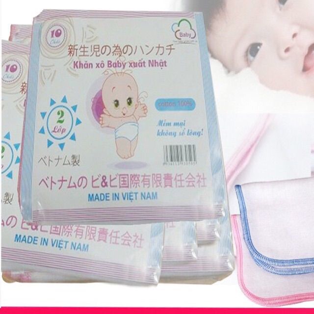 Khăn xô baby xuất nhật