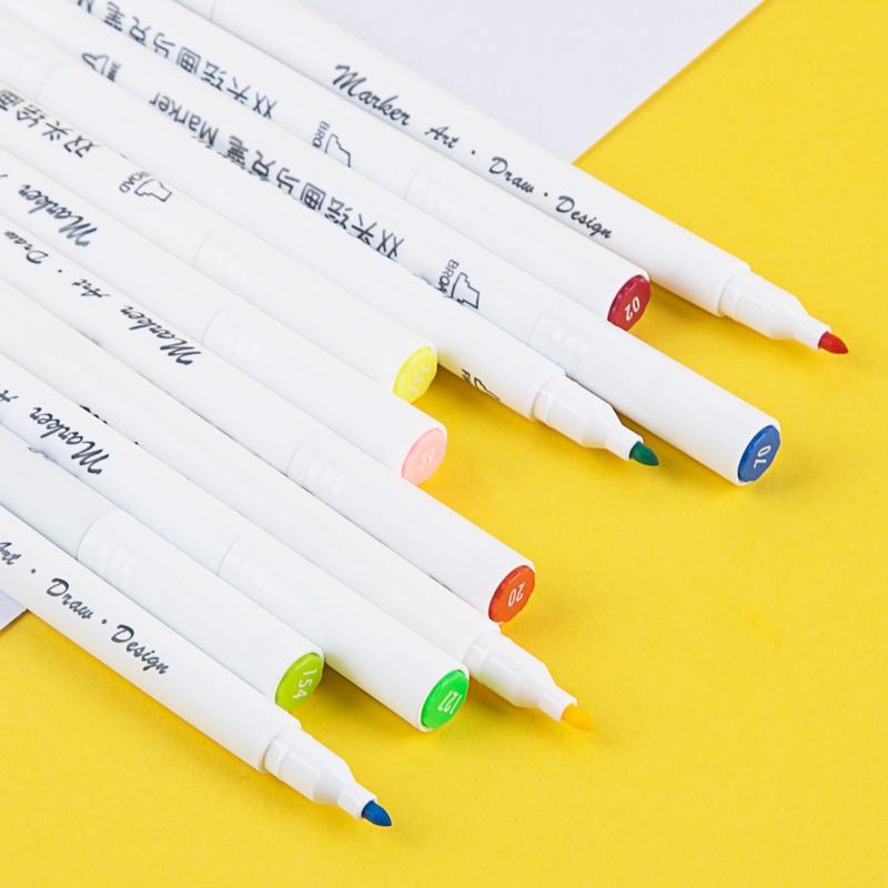 Bút dạ màu marker 2 đầu GuangBo 36/24/12 màu ( rửa được mực ),bút dạ mầu cao cấp hộp nhựa H02225-27 - LOKI