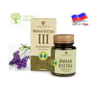 Viên uống hỗ trợ tim mạch khỏe mạnh Synchrovitals III- Siberi