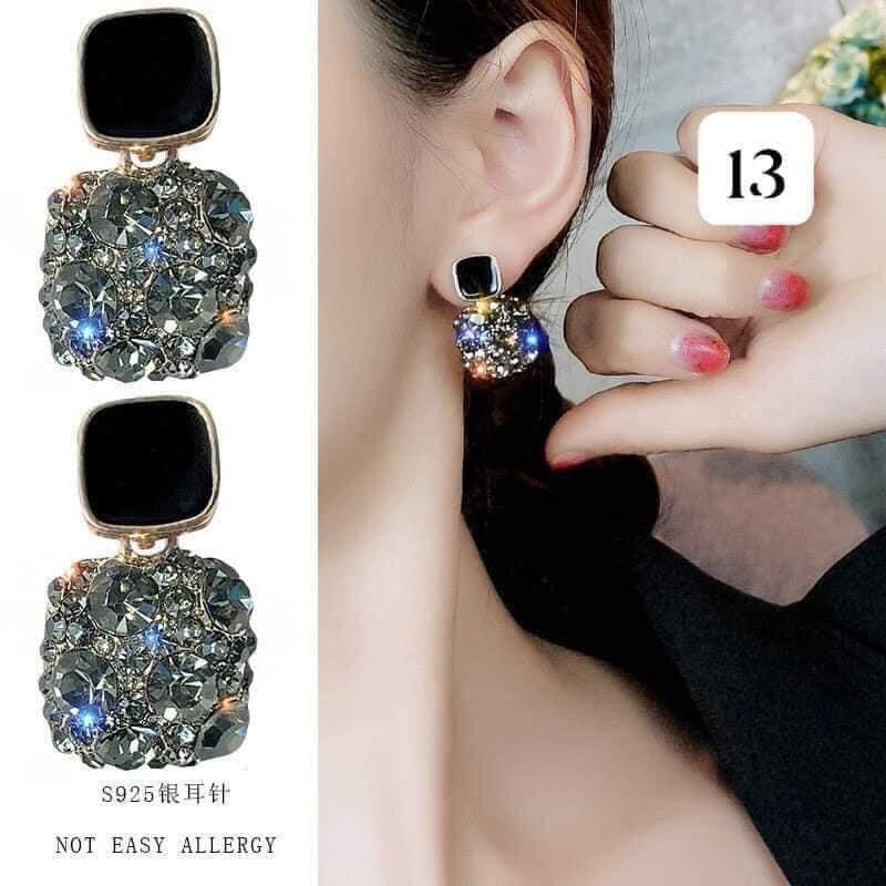 Khuyên tai phối ngọc trai phong cách Hàn Quốc cho nữ thời trang sang trọng - PK43