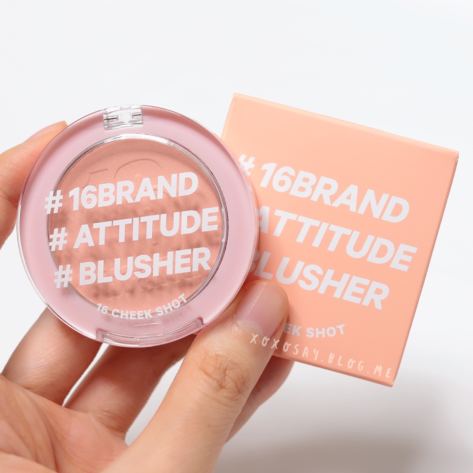 Phấn má hồng dạng nén 16brand Cheek Shot Pact Blusher 6g