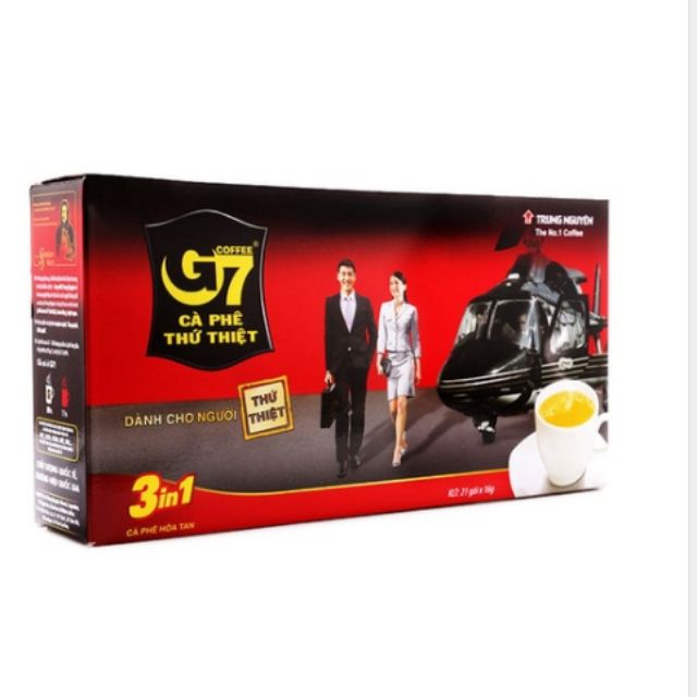 (HSD:T5/2023) Cà phê hòa tan G7 3in1 Trung Nguyên 21 gói× 16g