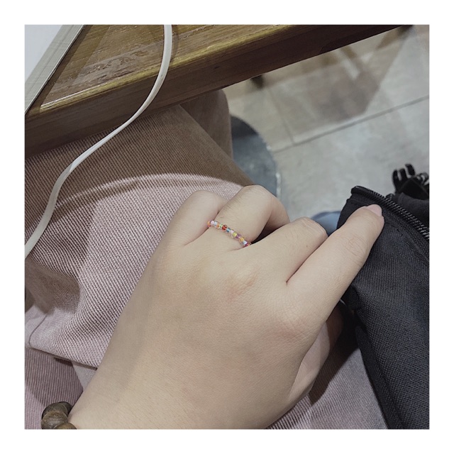 Nhẫn cườm RAINBOW