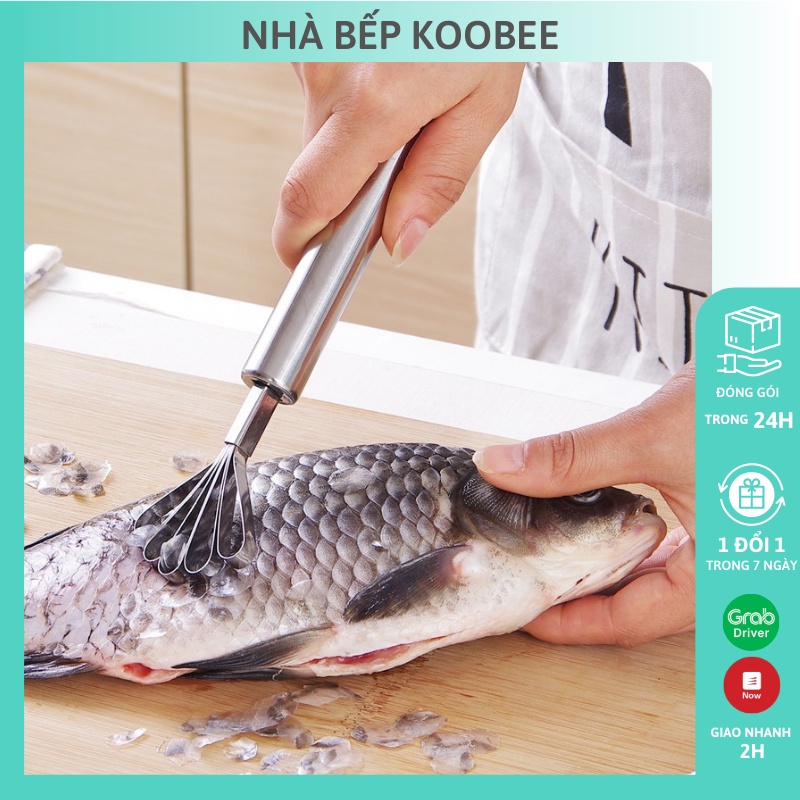 Dụng Cụ Đánh Vẩy Cá KOOBEE Cực Tiện Lợi Chất Liệu Inox Không Gỉ Bền Đẹp (SC04)