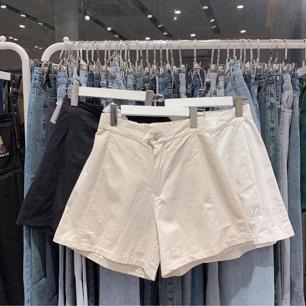 2101392 Quần short ulzzang thô mềm nữ nhiều màu cạp cao có size | BigBuy360 - bigbuy360.vn