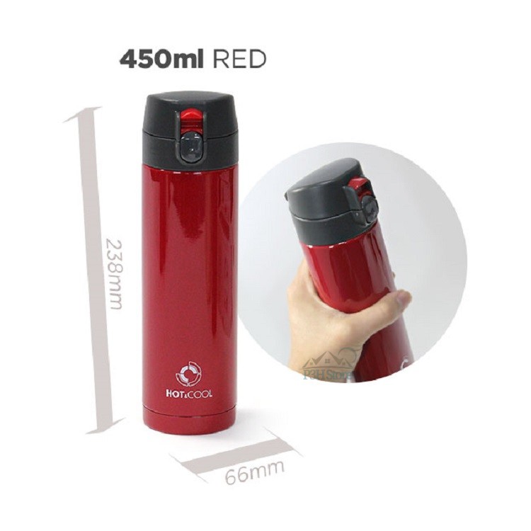 Bình giữ nhiệt Lock&Lock Cherry Vacuum 450ml,nhiều màu- LHC540,1