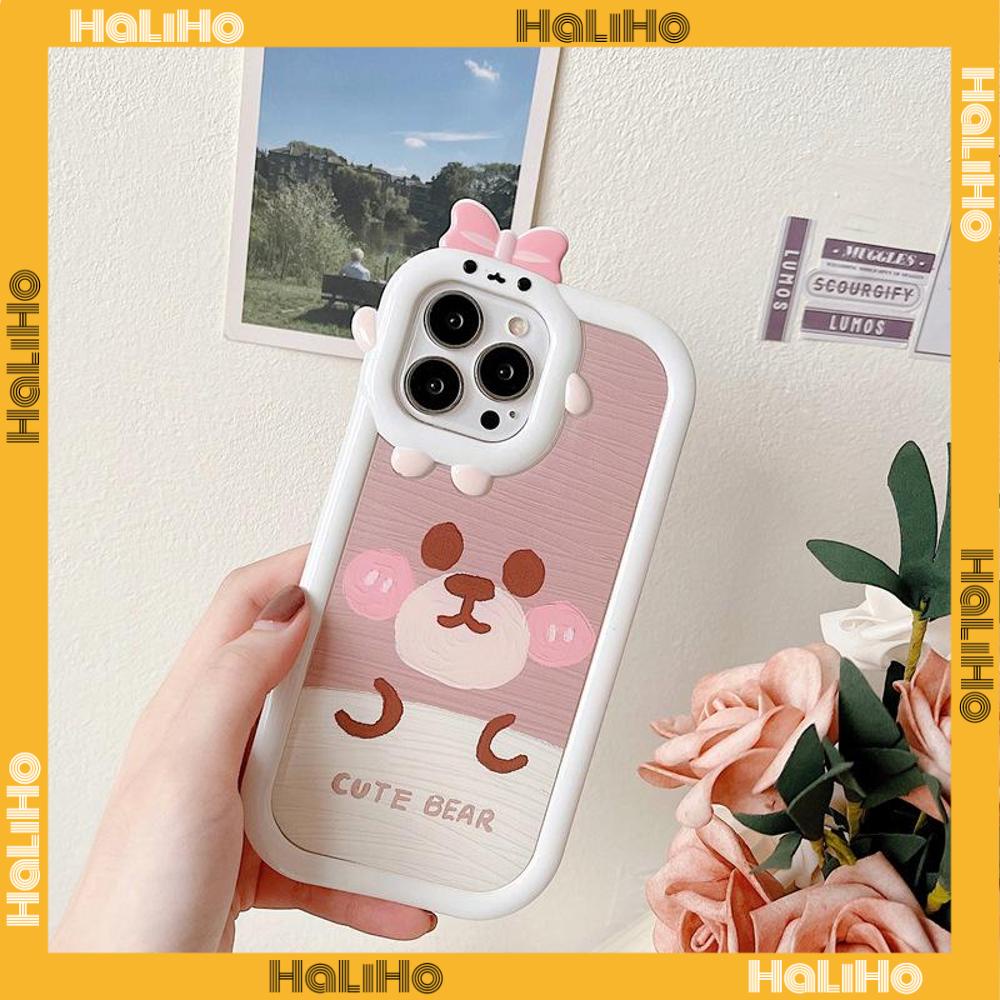 iPhone Case Silicone Soft Case Clear Case Airbag Shockproof Protection Camera Shiny Feel Bear Cartoon Cute Compatible For iPhone 11 Pro Max 13 Pro Max 12 Pro Max 7Plus xr XS Max