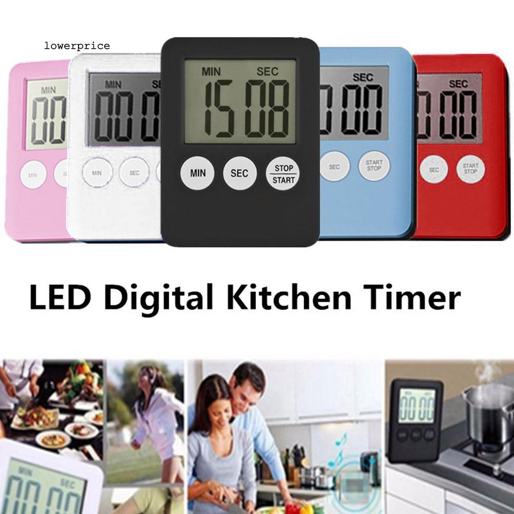 Thin Cooking Digital Timer Kitchen Time Countdown Alarm Clock Baking Pizza Tool