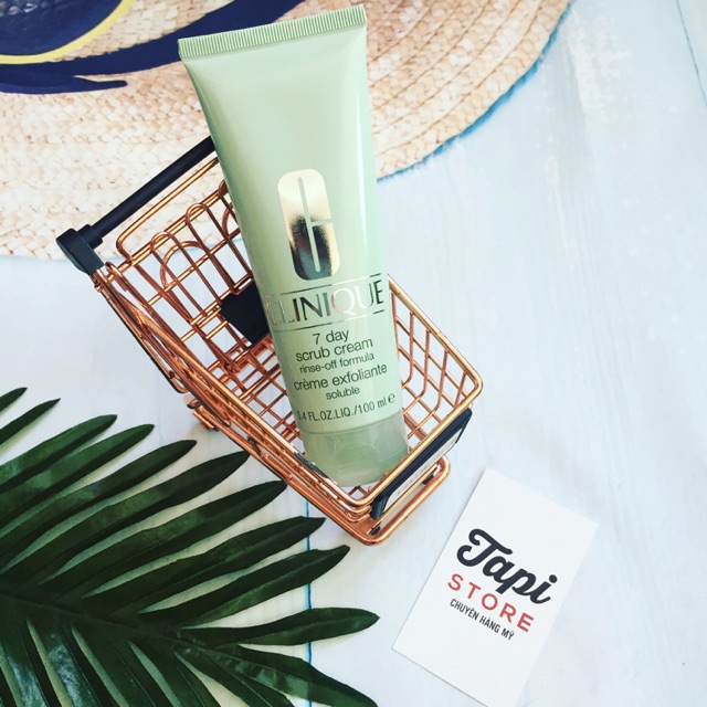 Kem tẩy tế bào chết dịu nhẹ Clinique 7 Day Scrub Cream Rinse-off Formula