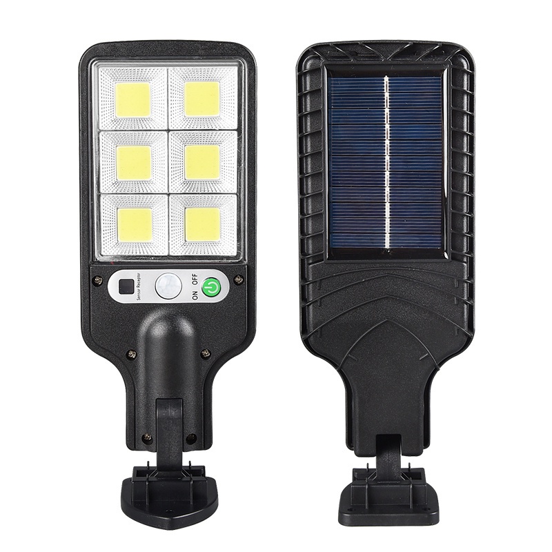 Đèn LED 6 cob cảm biến năng lượng mặt trời chống thấm nước gắn tường ngoài trời