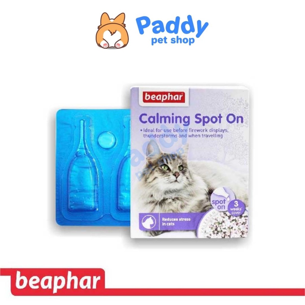 Vòng Cổ &amp; Nhỏ Gáy Giảm Stress Cho MÈO Thư Giãn Beaphar Calming
