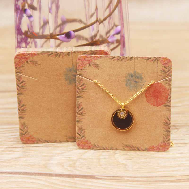 Bộ 100 Thẻ Vuông Trưng Bày Trang Sức 5*5cm