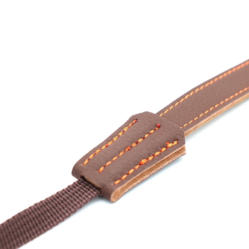 Dây đeo máy ảnh bằng da thật 2 lớp handmade - s300