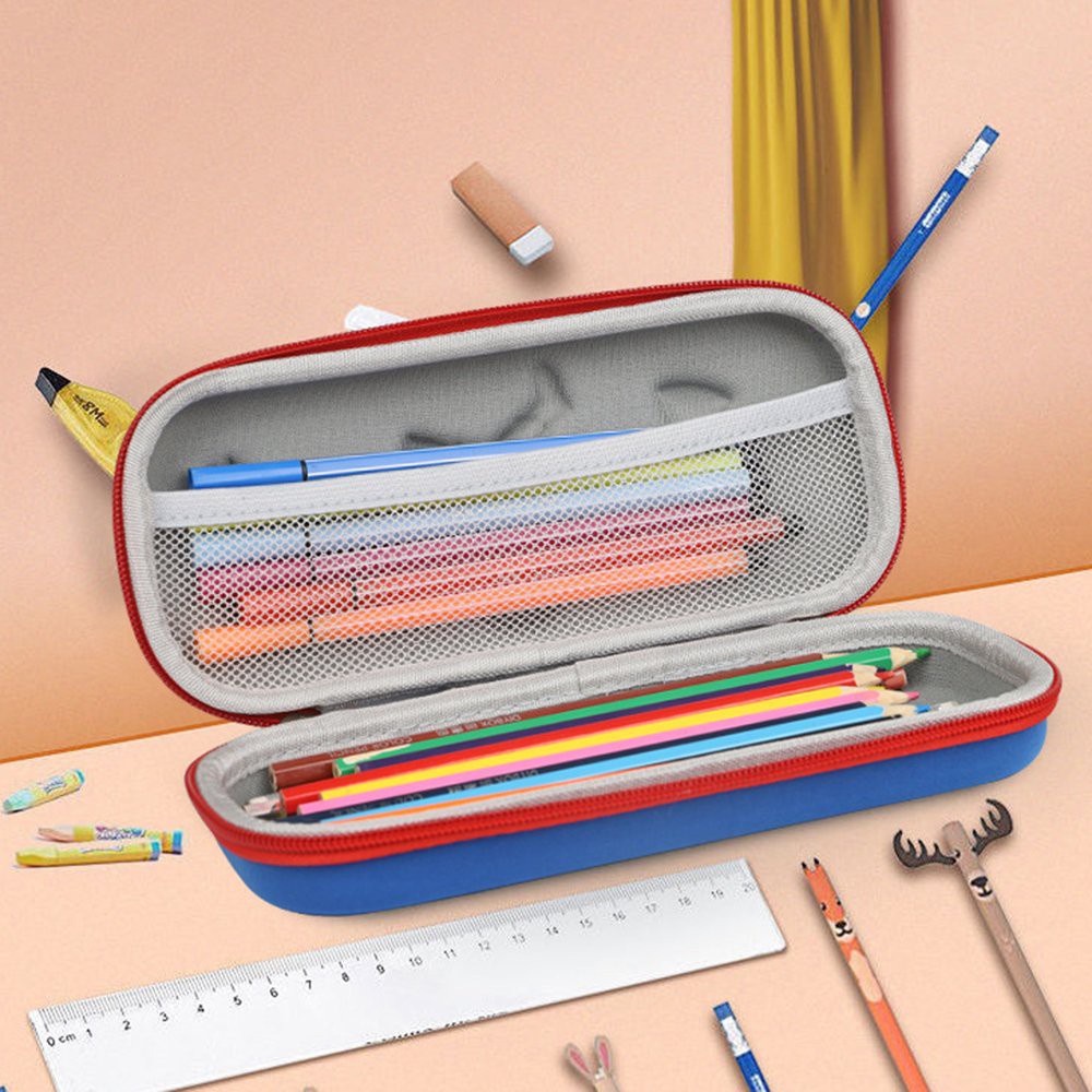 Hộp bút nổi 3D họa tiết hoạt hình vải canvas dạ nỉ chống nước chống trầy xước và siêu nhẹ