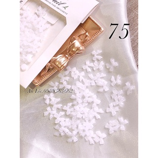 charm nơ nhựa đính móng tay