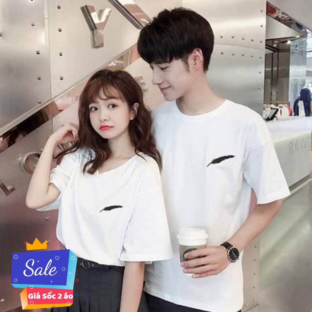 áo đôi cổ tim cho nữ