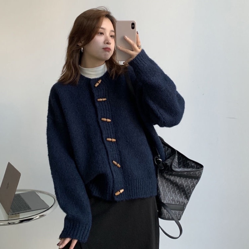 Áo Cardigan Vintage xinh xắn/Cardigan len phong cách Hàn Quốc  007