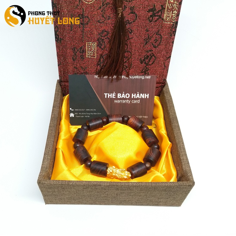 Chuỗi Hạt Gỗ Sưa Đỏ Mix Charm Tỳ Hưu Tài Lộc, Vòng Tay Phong Thủy Gỗ Sưa Đỏ Chuẩn