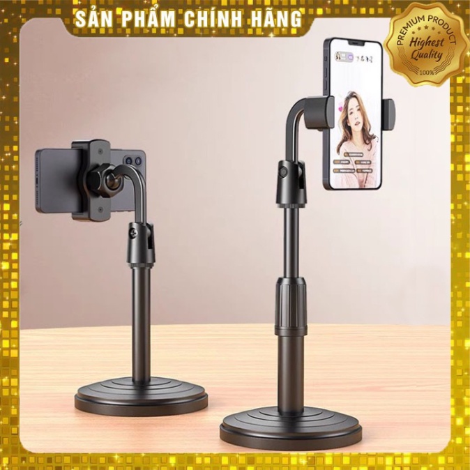 Giá Đỡ Điện Thoại Loại 1 Kẹp, 2 Kẹp Để Bàn Chịu Lực Cực Tốt Livestream, Xem Video Xoay 360 Độ