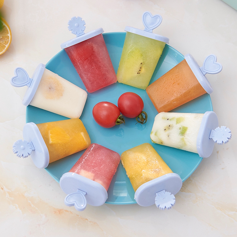 Khuôn Làm Kem Que 8 Ngăn Tiện Lợi