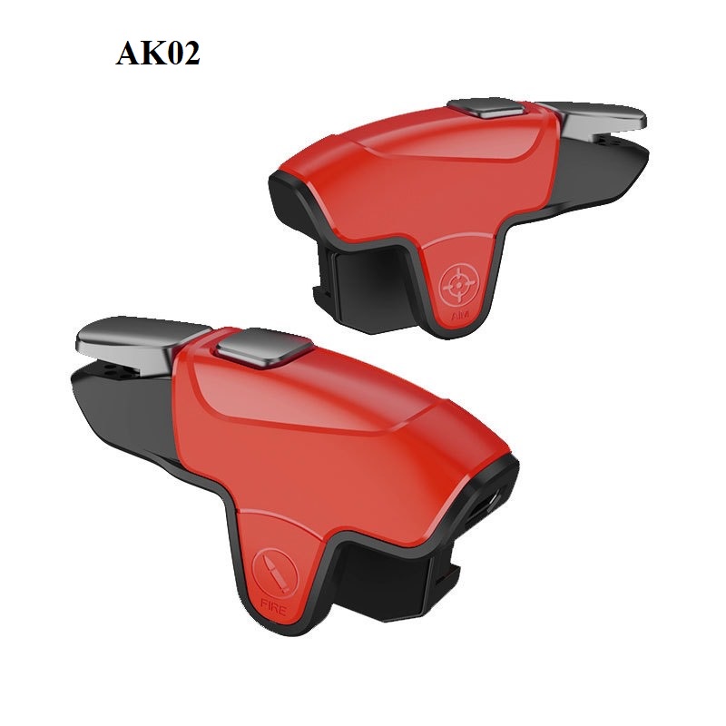 Nút chơi game auto tap AK02 FPS PUBG FF Mobile Memo tap 30 Nhịp/giây bản màu đen tay cầm chơi bao tay siêu nhạy gaming.