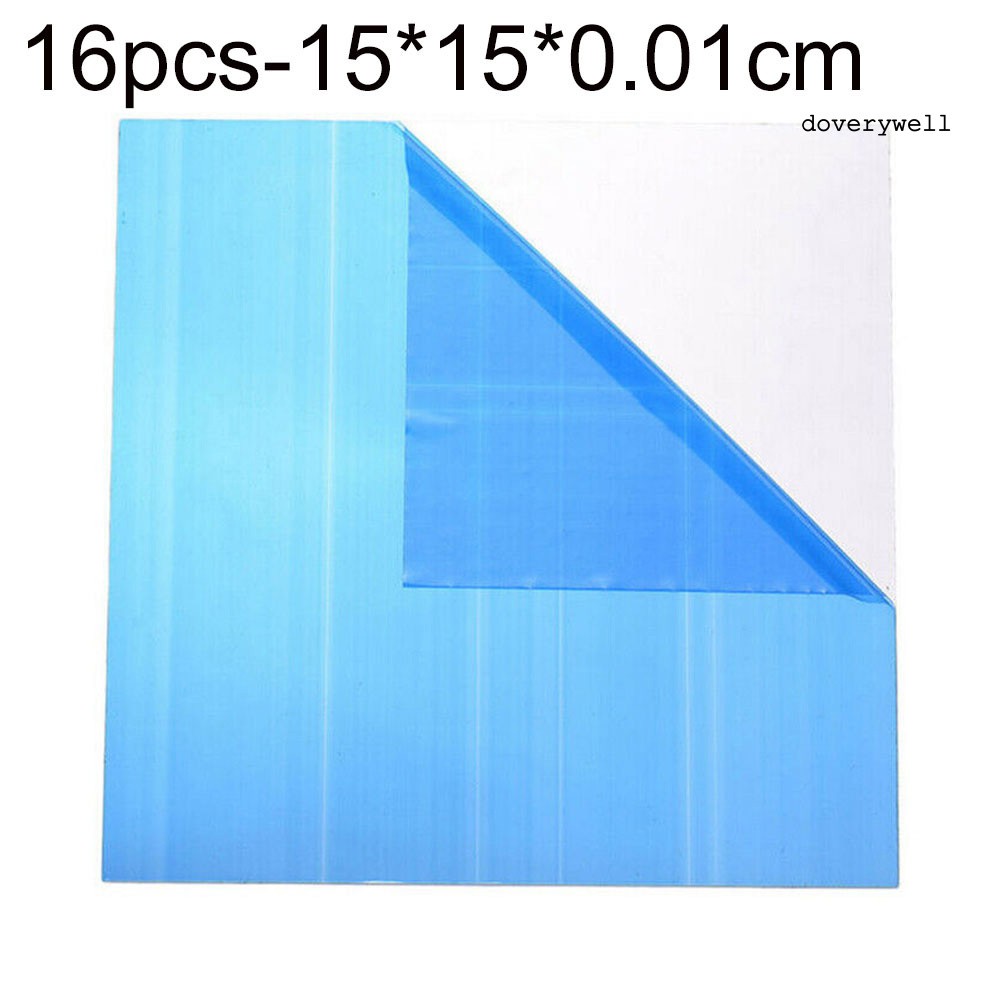 9 / 16 Miếng Dán Tường Hình Vuông Siêu Mỏng Tráng Gương