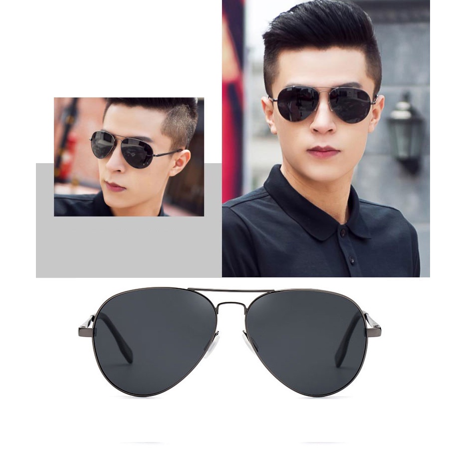Kính mát nam TISSELLY M07M07 kiểu dáng phi công chống tia UV gọng hợp kim