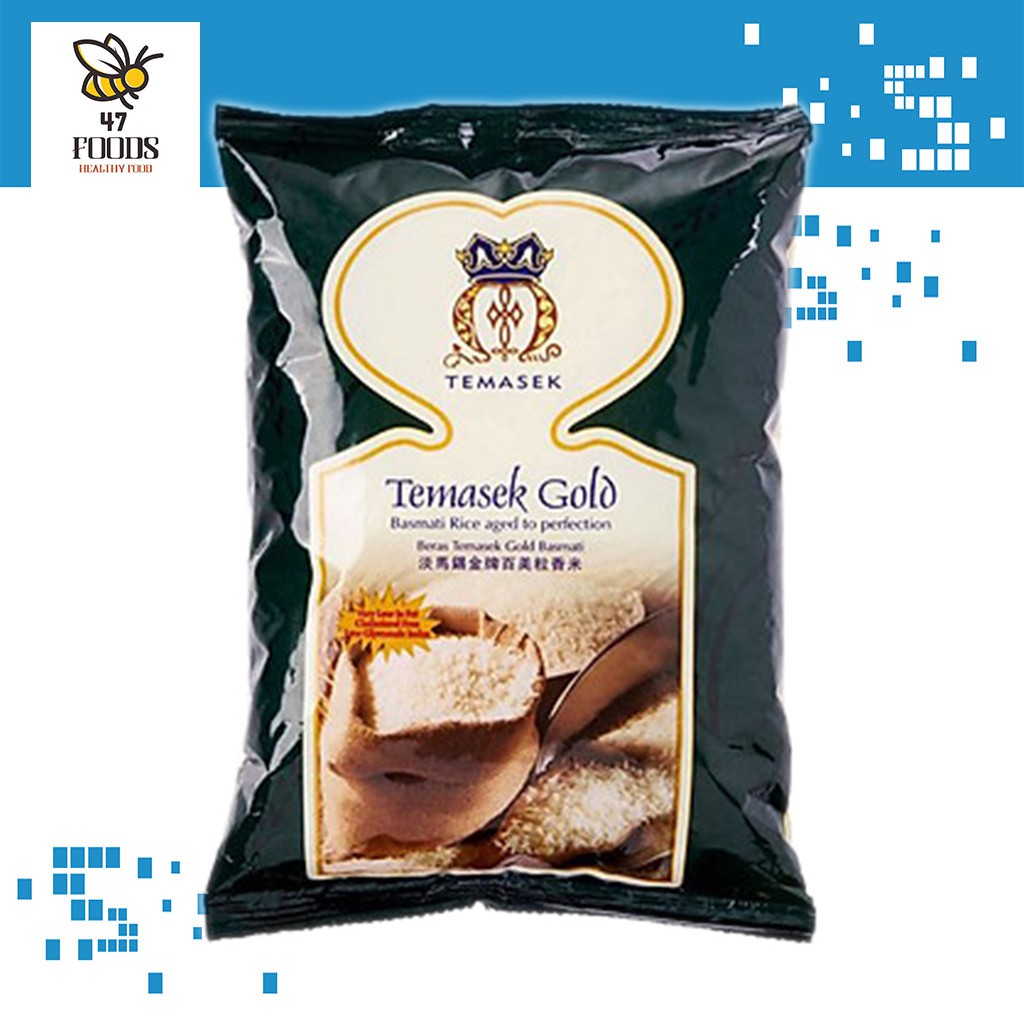 Gạo Basmati Gold Temasek 1Kg | Rất thơm và không dẻo, cho cơm rời