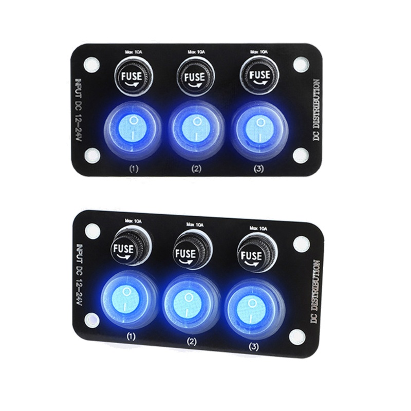 Bảng Công Tắc 12-24V 10A Kèm Cầu Chì 10A Chất Lượng Cao