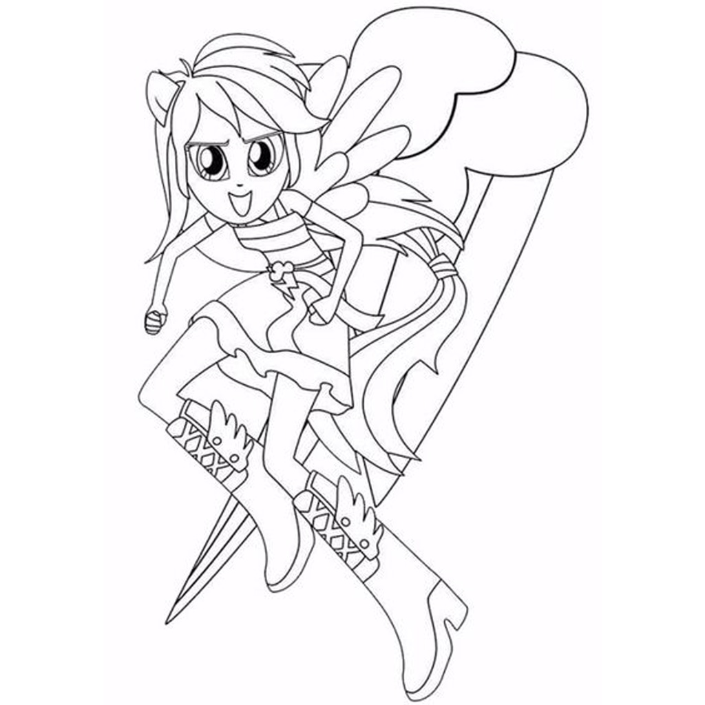 Bộ Tranh tô màu Pony cho bé tập tô màu