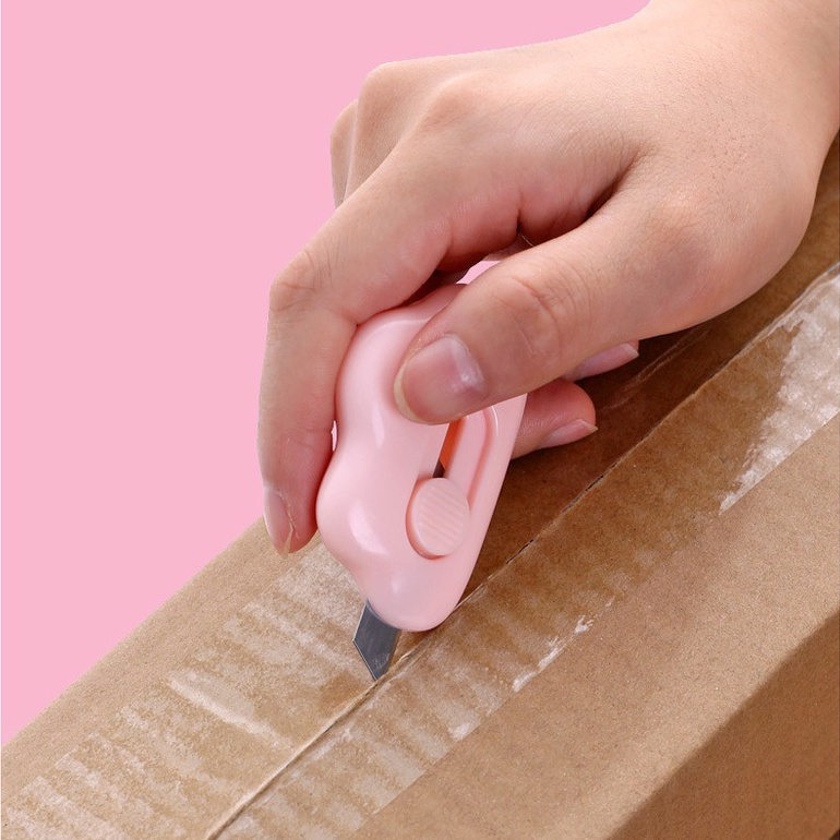 Dao dọc giấy mini hình đám mây cute, dụng cụ cắt giấy, rọc bao bì siêu tiện dụng làm móc khóa đem theo