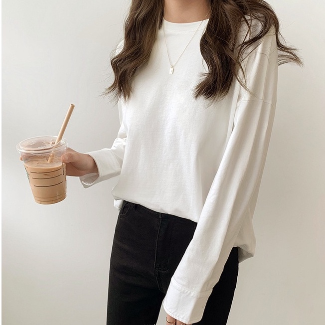 Áo Thun Cotton Trắng Cơ Bản 48837