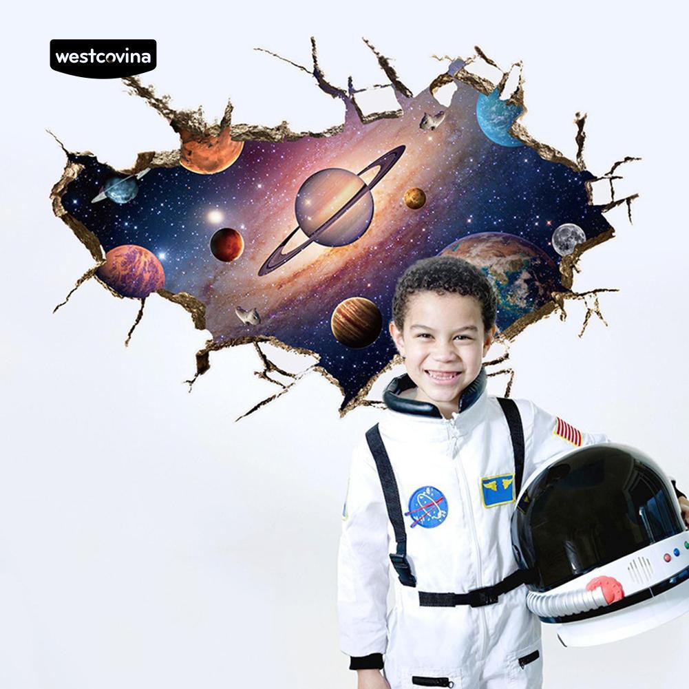 Sticker dán tường trang trí hình vũ trụ
