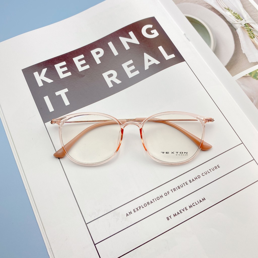 Gọng Kính Cận nữ nam dáng tròn đẹp gọng dẻo thanh mảnh siêu nhẹ nhiều màu sắc thời trang hàn quốc - Rexton101