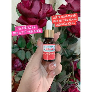 Combo kem mụn Hoa Đào và Serum dưỡng trắng da ( kem nắp đen nhỏ)